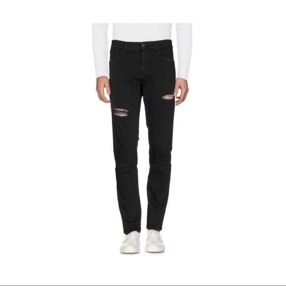 Men’s stylish black denim pants Danilo Paura - Picture 1 of 2